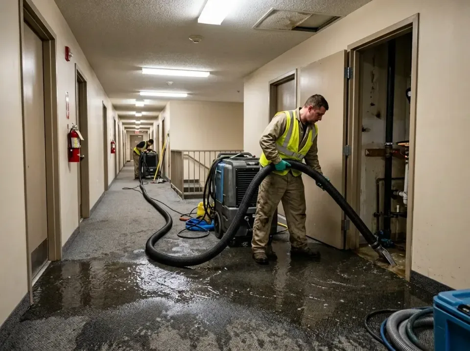 multi-unit-apartment-hallway-f-005 — frequently asked questions, Emergency Burst Pipe Water Extraction & Removal in Sunland…